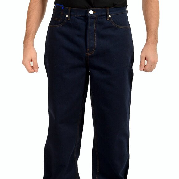 Burberry Men's "S24-PRO-D11" Indigo Blue Straight Leg Jeans US 36/32 IT 36/32 - Picture 1 of 6